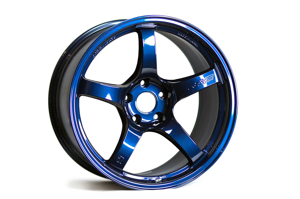 Gram Lights 57CR 18x10.5 +22 5-114.3 Eternal Blue Pearl Wheel